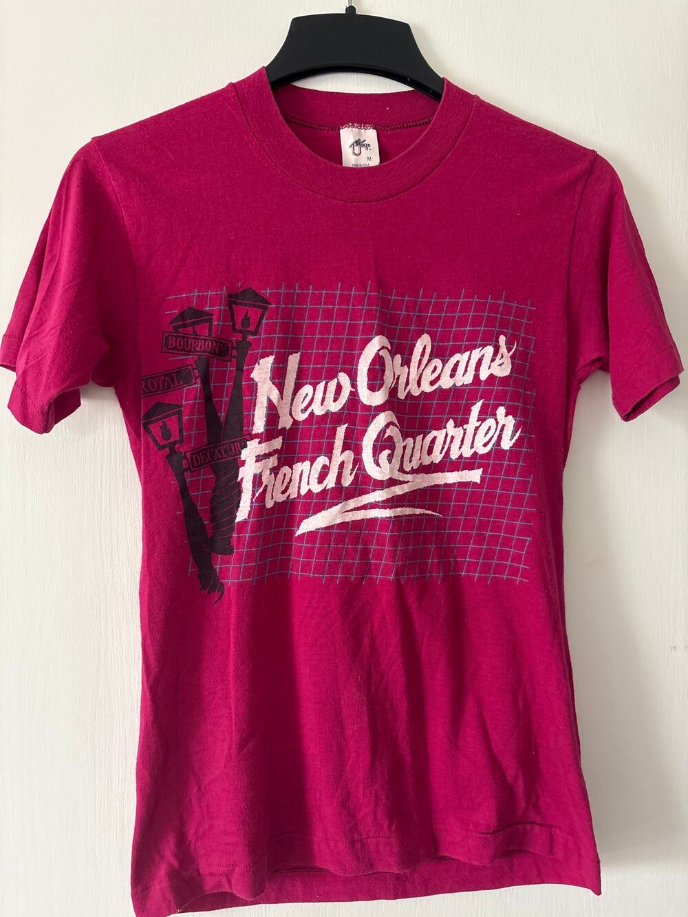 Vintage Tee Jays Single Stitch New Orleans French Quarter Tee Shirt T-Shirt M